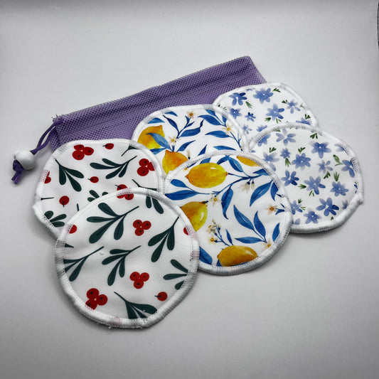 Reusable Bamboo Breast Pads - set of 3 pairs 10cm