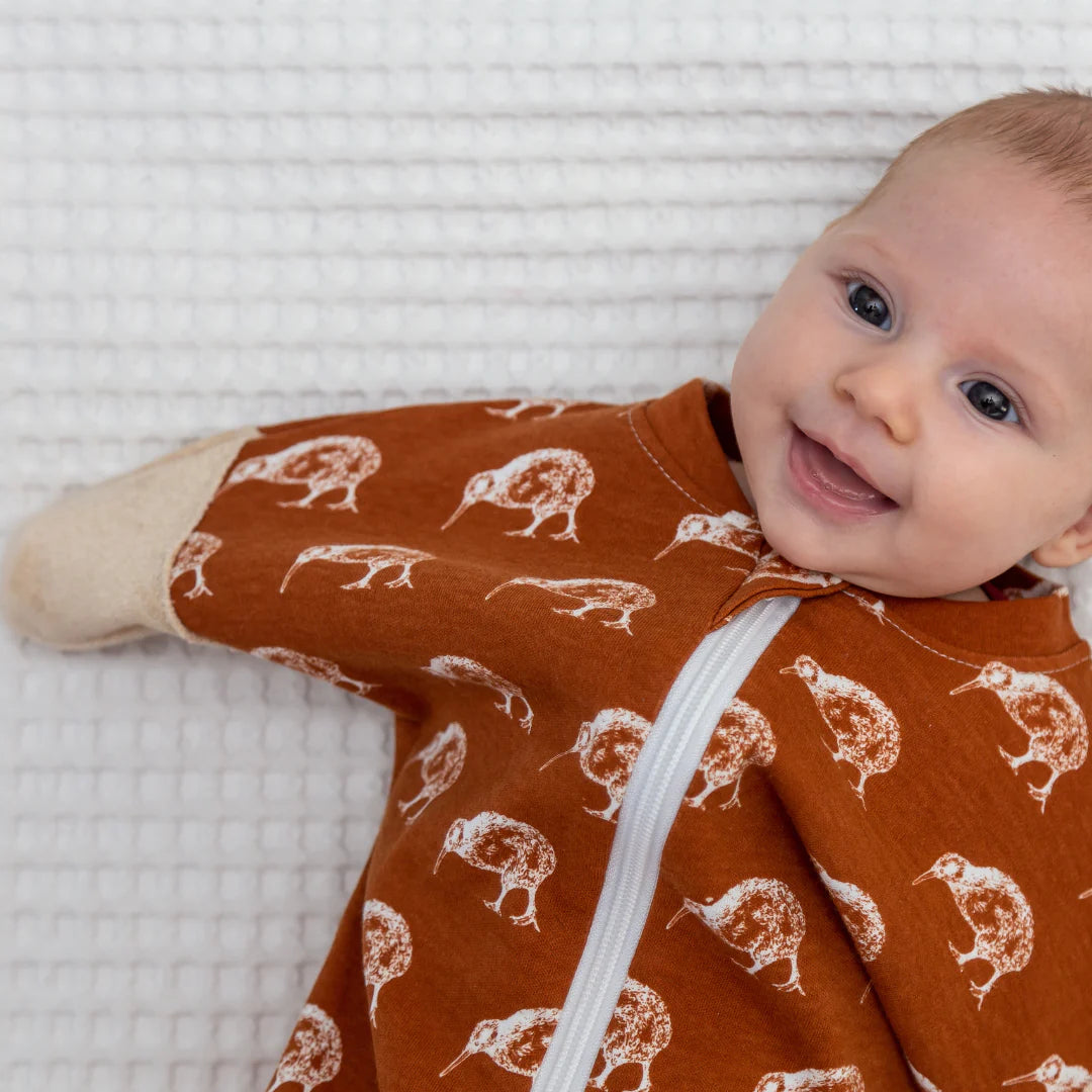 Angel Sleep Sack - All Seasons (1.0 Tog) 0-3 months - Rust kiwi