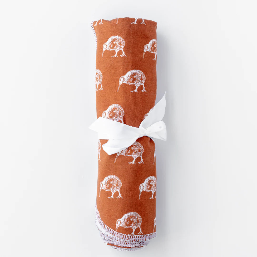 Angel Sleep Baby Wrap Blanket - Rust Kiwi