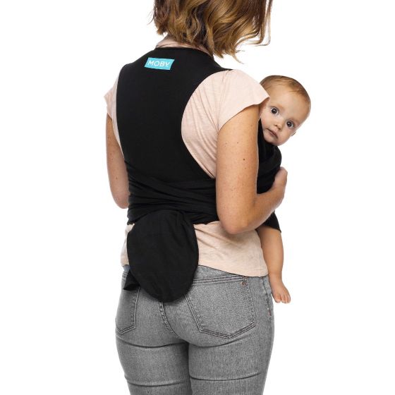 The Moby award-winning, hybrid carrier combines the closeness of a wrap with the ease of a carrier. You simply put it on like a t-shirt and tug the fabric through the easy-adjust rings to get your perfect fit. Slip baby into the double layer of fabric and finish it up with the mandatory safety sash. Simple, secure, and super comfortable.