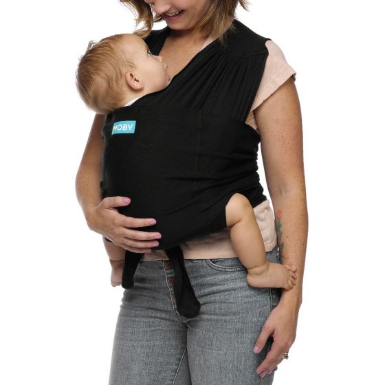 The Moby award-winning, hybrid carrier combines the closeness of a wrap with the ease of a carrier. You simply put it on like a t-shirt and tug the fabric through the easy-adjust rings to get your perfect fit. Slip baby into the double layer of fabric and finish it up with the mandatory safety sash. Simple, secure, and super comfortable.