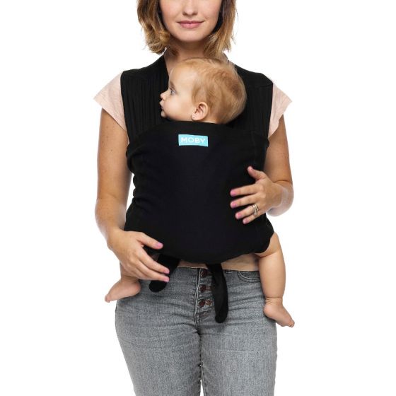 The Moby award-winning, hybrid carrier combines the closeness of a wrap with the ease of a carrier. You simply put it on like a t-shirt and tug the fabric through the easy-adjust rings to get your perfect fit. Slip baby into the double layer of fabric and finish it up with the mandatory safety sash. Simple, secure, and super comfortable.