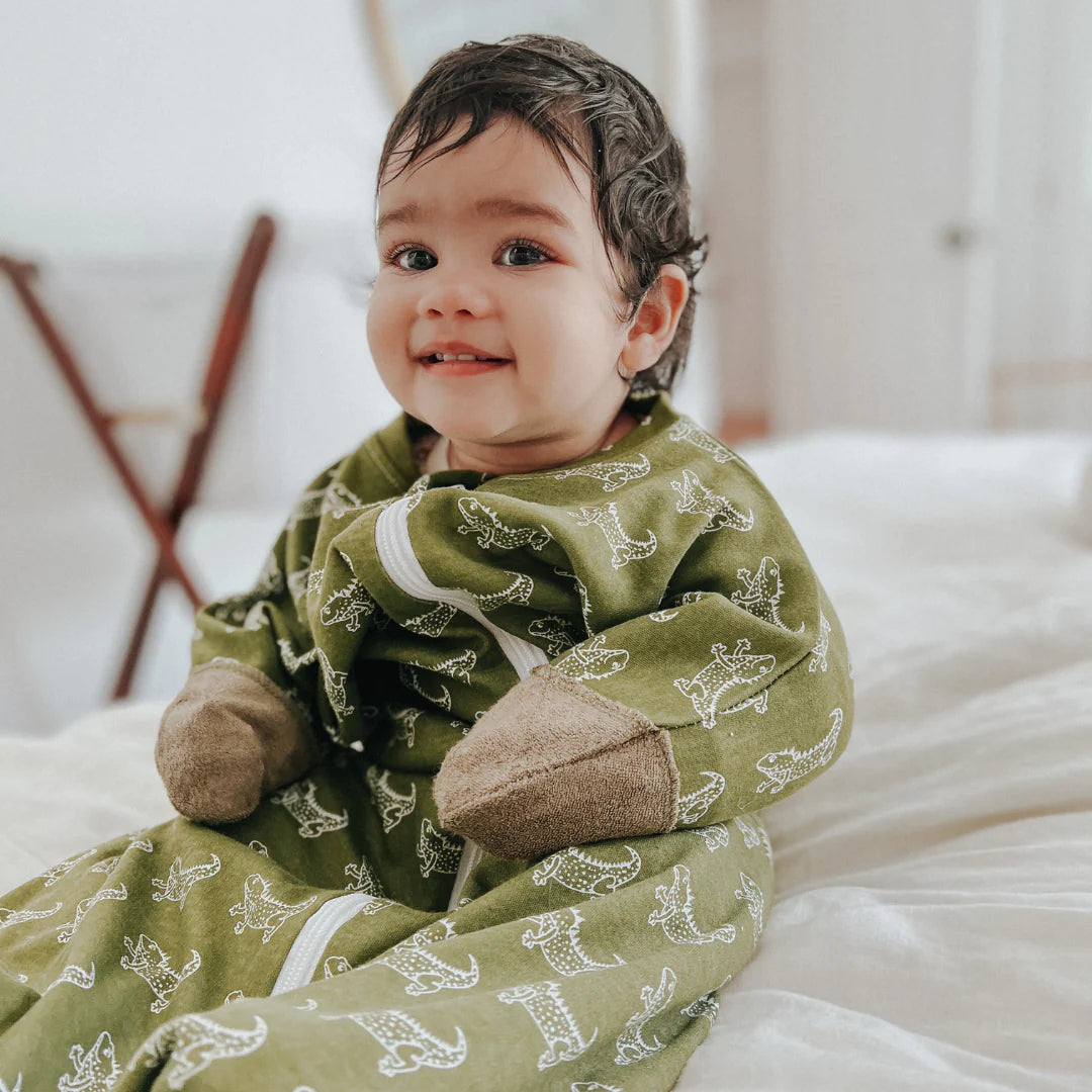 Angel Sleep Sack - All Seasons (1.0 Tog) 0-3 months - Olive Tuatara