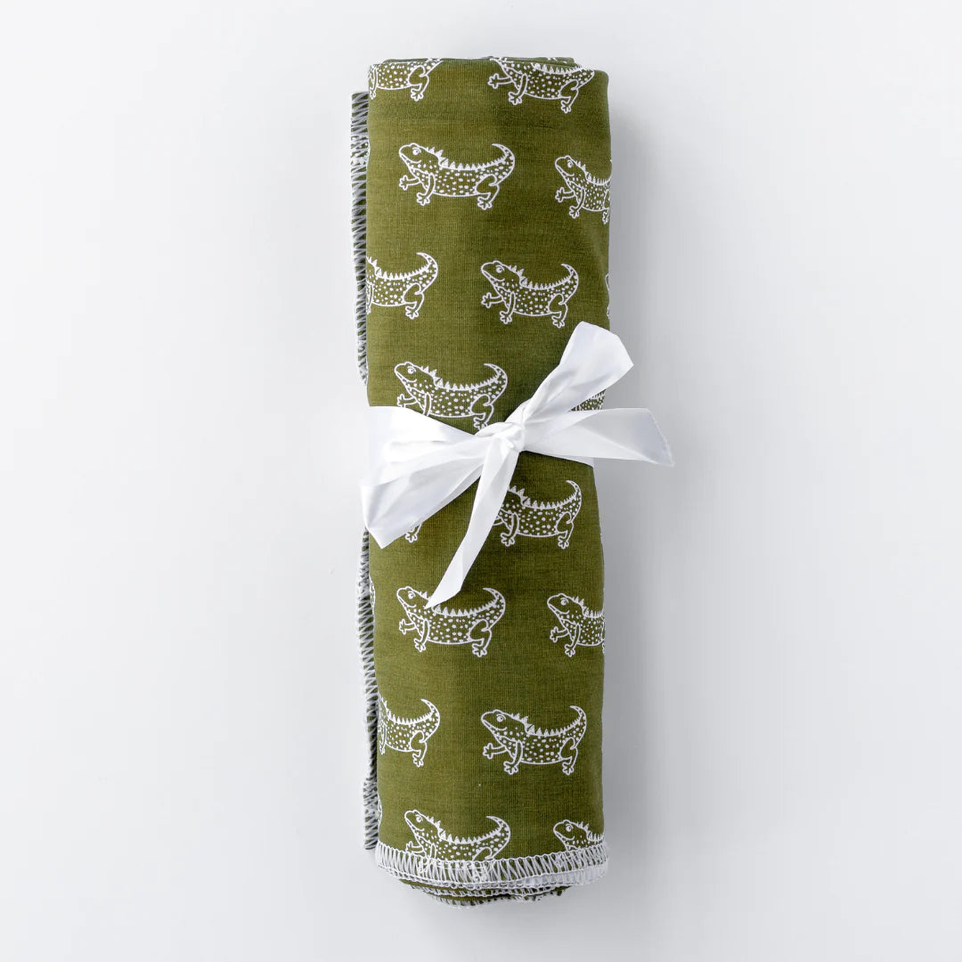 Angel Sleep Baby Wrap Blanket - colour Olive Tuatara