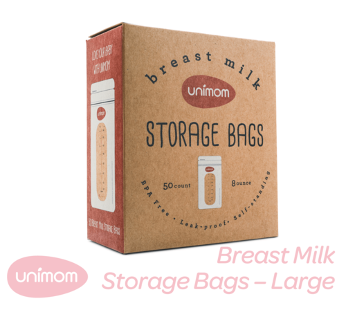 Unimom Breast Milk Storage Bags – Large 240ml. 50 pack