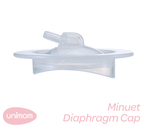 Image. Unimom Minuet diaphragm cap. Sits on top of diaphragm as part of milk back flow protector.